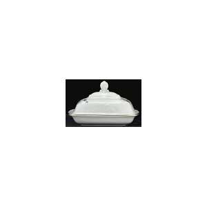  Violet Fine China Covered Butter Dish: Home & Kitchen