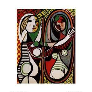  JEUNE FILLE DEVANT MIROIR by Pablo Picasso 16x20