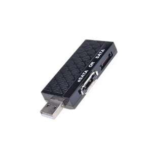  USB Male to SATA/eSATA 7 Pin Female Adapter USB 2.0 To eSATA/SATA 