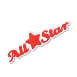  Pep Rally Embroidered Stickers All Star/Orange