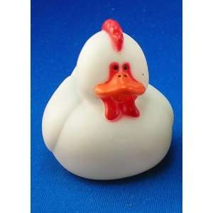  1 (One) Chicken Rubber Ducky Party Favor 
