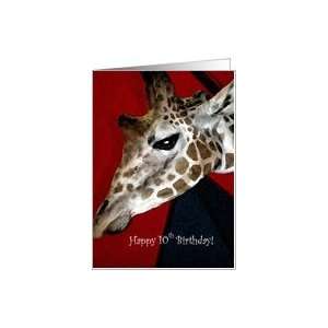  Happy 10th Birthday, Big Time Giraffe Card Toys & Games