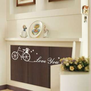 BICYCLE GRAPHIC DECALS MURAL WALL DECOR STICKERS #294  