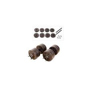   : CAP Barbell 40 lb Adjustable Cement Dumbbell Set: Sports & Outdoors