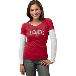 Tampa Bay Buccaneers  Red  Womens Logo Property Too Long 