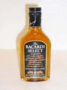 BACARDI SELECT RUM 200 ML HALF PINT RARE HARD TO FIND DISCONTINUED OLD 
