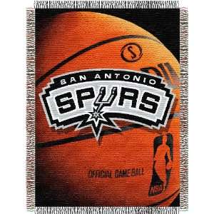  San Antonio Spurs NBA Woven Jacquard Blanket Photo Real 