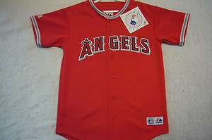   100% Licensed Majestic ANAHEIM ANGELS BLANK Baseball Jersey RED  