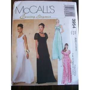  Sewing McCalls Dress Pattern Evening Elegance Long Dress 