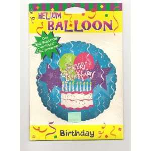  Aerial Bouquets Helium Balloon   Happy Birthday Cake   18 