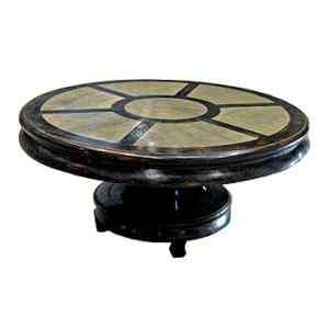 Round Coffee Table With Marble top 40 Chinese Turtle Spectacular 