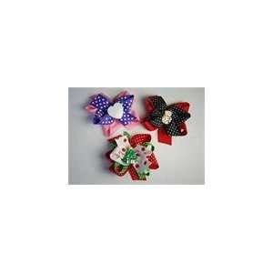 Holiday Christmas and Valentine Set of (3) Hairbows