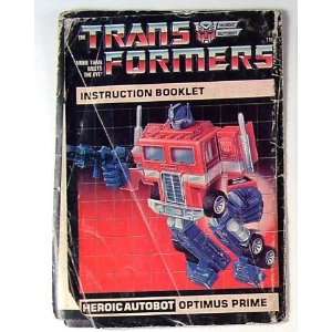  Instruction Manual   Optimus Prime   Grade C Toys & Games