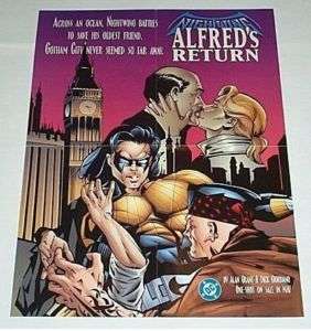 1995 NIGHTWING DC COMIC BOOK PROMO POSTER 2:BATMAN ALLY  