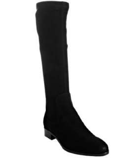 Prada black stretch suede flat boots  BLUEFLY up to 70% off designer 