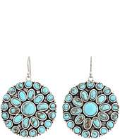 Lucky Brand   Turquoise Set Stone Disk Earring
