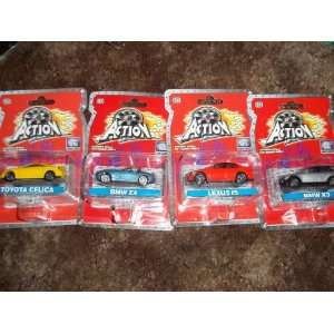  Action Diecast Metal and Plastic Car Pack (4) Toys 