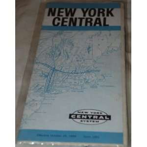  New York Central Rail Road October 25th 1959 Time Table 