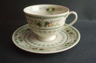 Royal Doulton Provencal Cup And Saucer Floral Pattern  