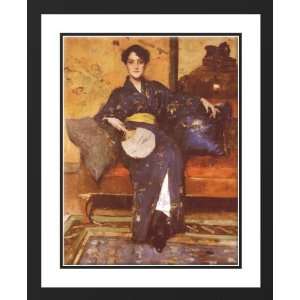 Chase, William Merritt 28x36 Framed and Double Matted The Blue Kimono 