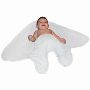   Baby Luxury Touch Baby Blanket in Cream:  Home & Kitchen