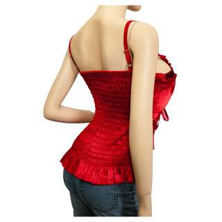 Plus Size Sexy Corset Bustier Top Red  