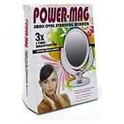 Power Mag Small Oval Standing Mirror Magnifying Make Up Cosmetic 