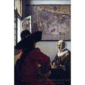   Laughing Girl, by Johannes Vermeer   24x36 Poster 