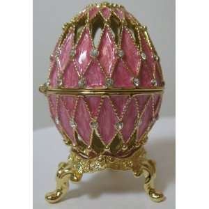  Faberge Pink Easter Egg/Jevelry Box Fancy 2.5 (6.4cm 