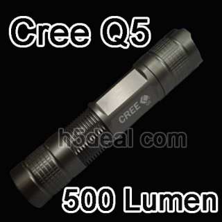 Tactical 500 Lumen Q5 CREE LED Outdoor Flashlight Torch  