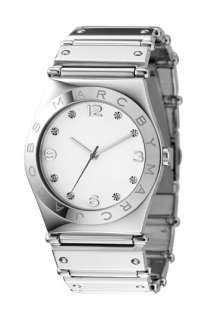 MARC BY MARC JACOBS Silver Jorie Crystal Index Bracelet Watch 