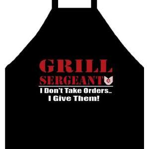  Funny Apron    Grill Sergeant Barbecue Apron