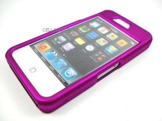   SPRINT AT&T IPHONE 4S 4G METALLIC PURPLE HARD COVER CASE  
