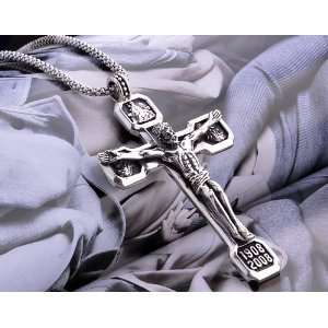  Cross for Mens Fashion Silver Pendant (PENDANT ONLY) 