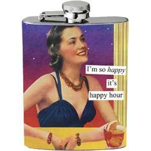    Anne Taintor   Happy Its Happy Hour Flask