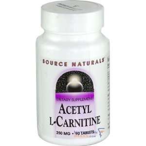  Source Naturals Acetyl L Carnitine 250mg, 90 Tablet 