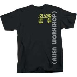 Alien Workshop T Shirt: This Is [X Large] Black:  Sports 