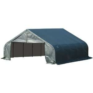  ShelterLogic 82144 Green 22x24x12 Peak Style Shelter 
