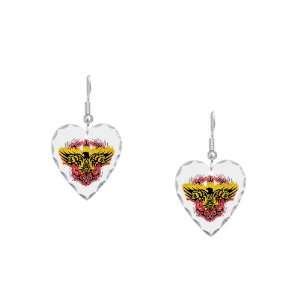    Earring Heart Charm Tribal Flaming Eagle: Artsmith Inc: Jewelry