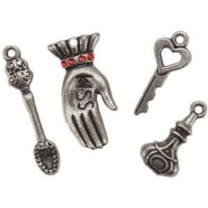  Blue Moon Madame Delphine Feets Metal Charms, Hand/Spoon 