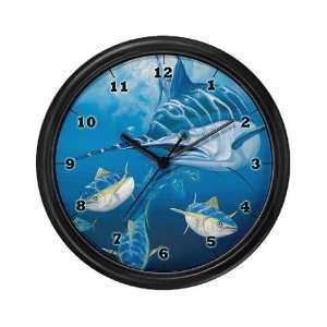 The Blue Marlin Art Wall Clock by  