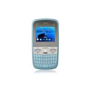 2.0 QVGA Screen Quad Band Tri SIM Tri Standby Cell Phone(Blue 