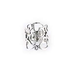  Pracha Silver Hearts Swirls Ring   Size 8 Jewelry