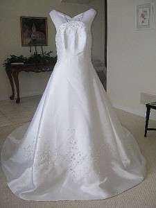   BNWT NEW San Patrick Pronovias Wedding Dress Gown size 12 White Mikado