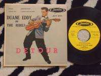 DUANE EDDY & REBELS Detour JAMIE Records 45 RPM EP + PS  