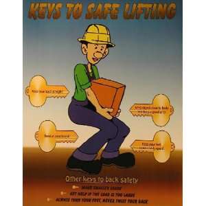 National Safety Compliance Keys To Back Laminated Safety Poster, 18 X 