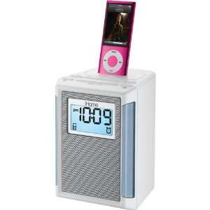  IHOME iP40WV iPod/iPhone Alarm Clock Radio (White 