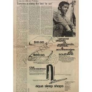    Jack Nicholson Original Newspaper Interview 1971: Home & Kitchen