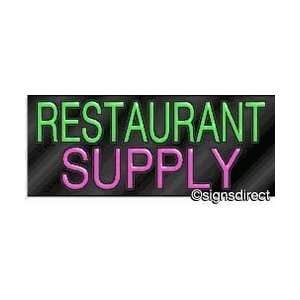  Restaurant Supplies Neon Sign: Home & Kitchen