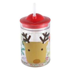  Reindeer Straw Cup 